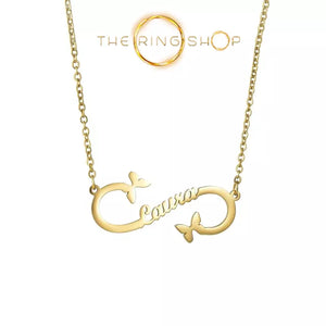 Ouvrir l&#39;image dans le diaporama, Collier prenom papillon - 1 nom
